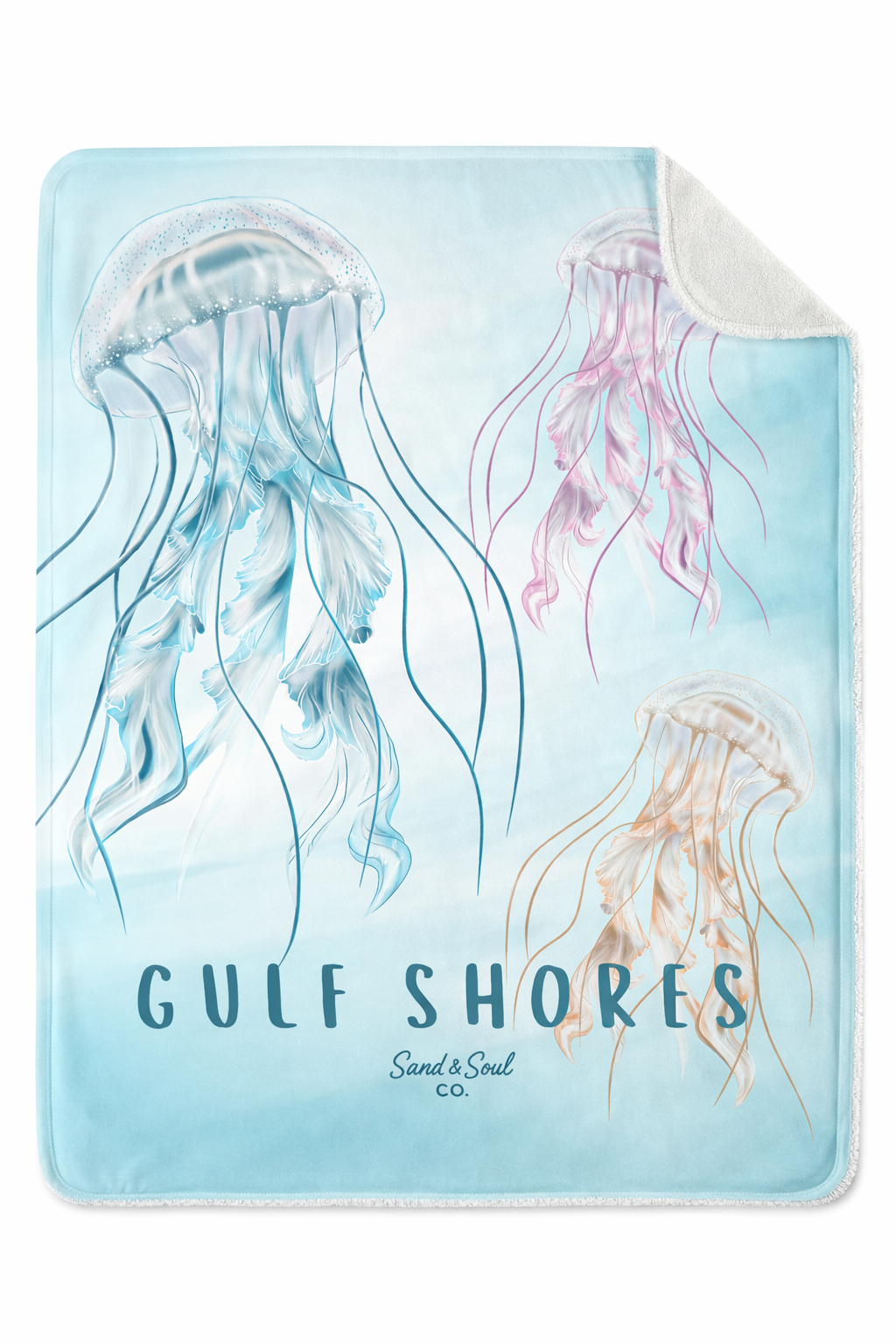 Jellyfish Gulf Shores Throw Blanket