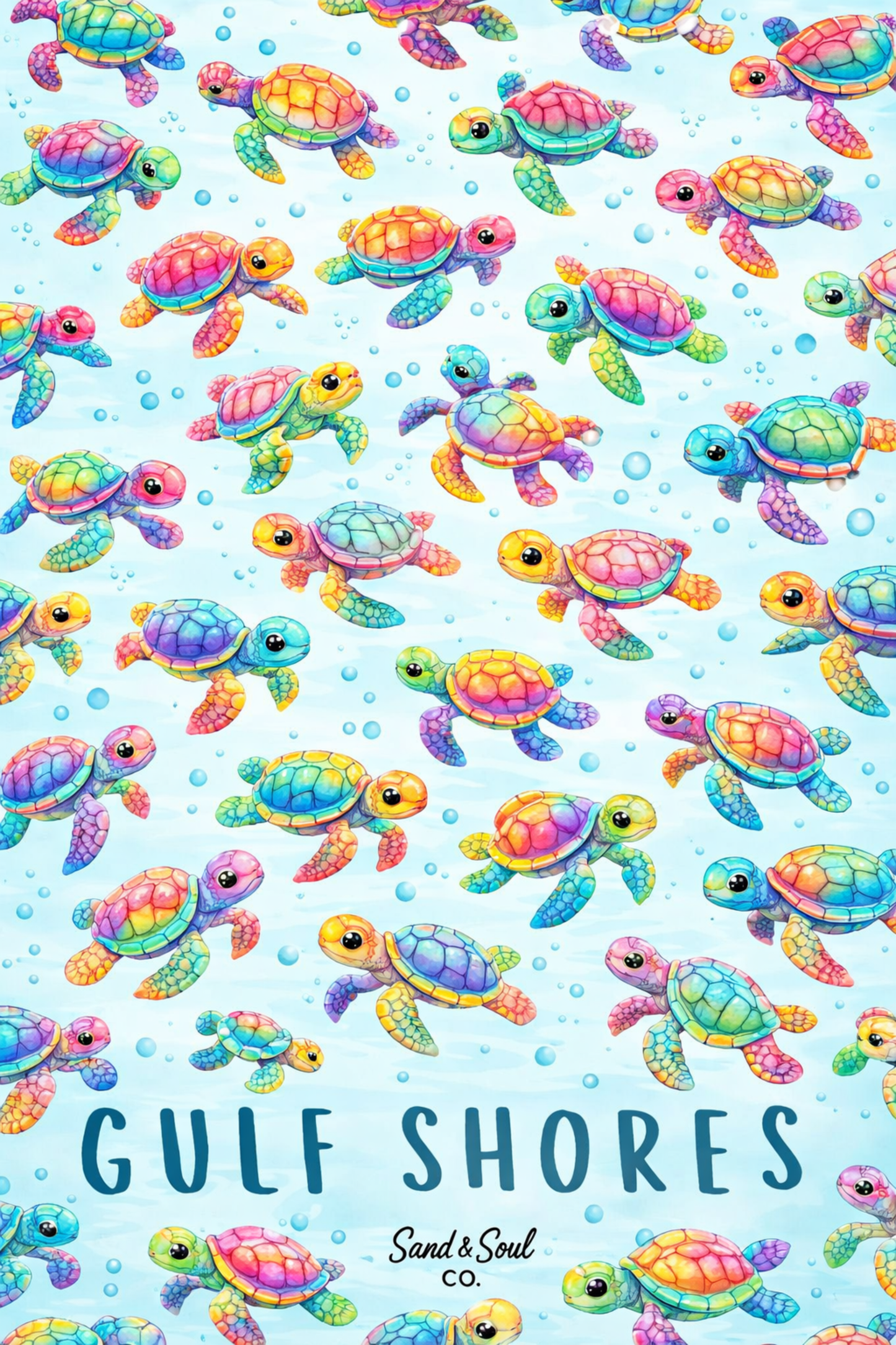Gulf Shores Baby Sea Turtles Blanket