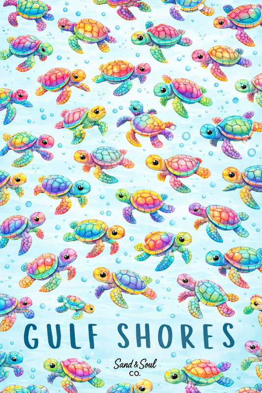 Gulf Shores Baby Sea Turtles Blanket